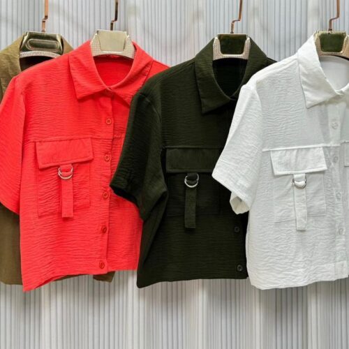 blusas de bolsitas ajustables 6404
