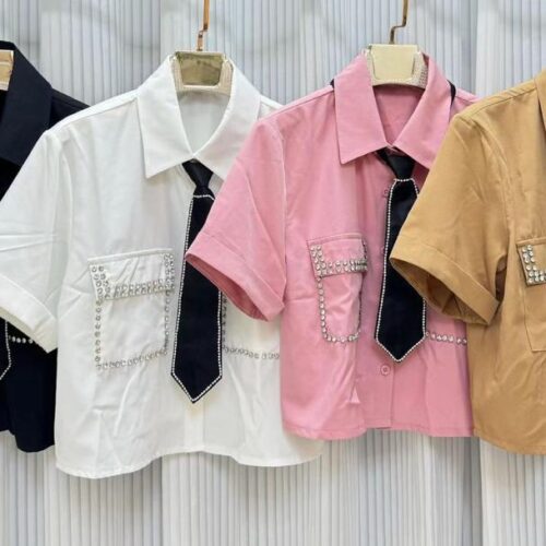 Blusas de corbata 6416