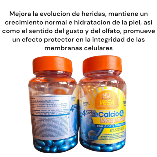 Capsulas de calcio y magnesio