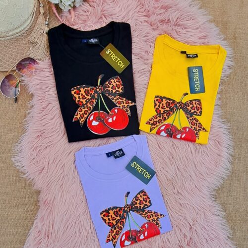Camisa de cereza chongo tigriado