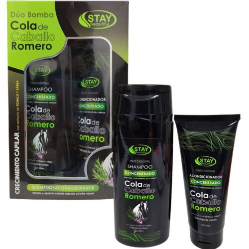 Set en caja champú +acondicionador Romero Stay
