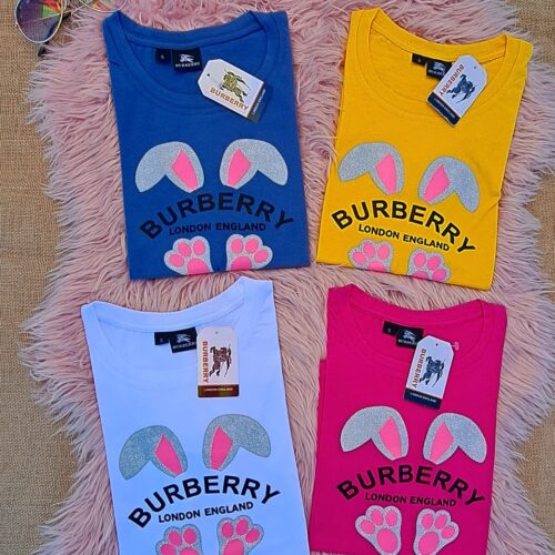 Camisetas orejitas de conejo Burberry