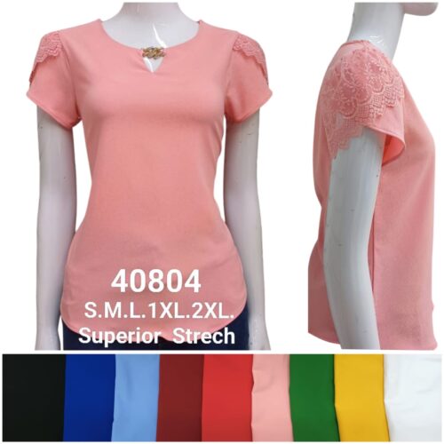 Blusas royal manga bordada 40804