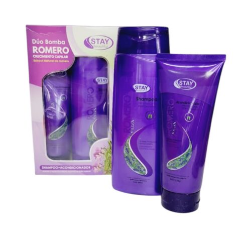 Set en caja champú +acondicionador Romero Stay