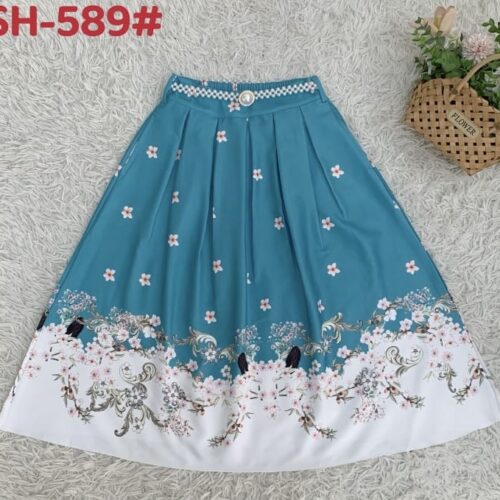 Falda estampada formal