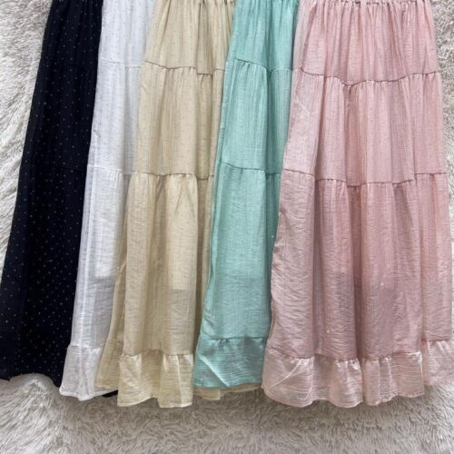 Faldas largas de manta con pedrería