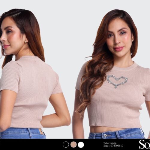 Blusas tejido de corazón SOHO