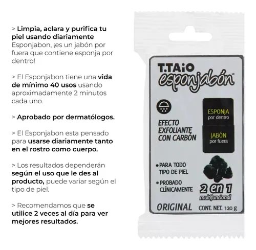 Esponjabon de carbón