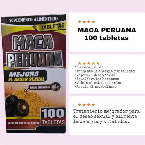Maca peruana en tabletas