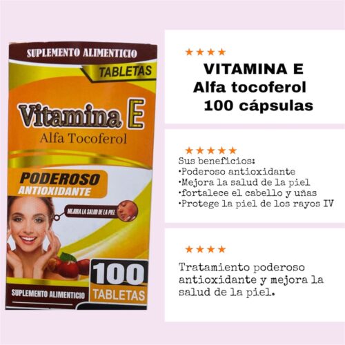 Vitamina E en tabletas
