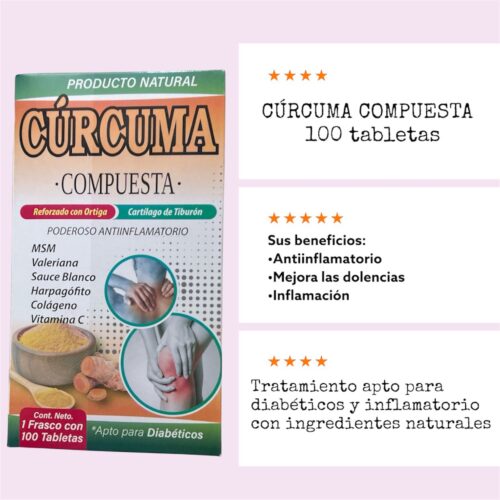 Curcuma compuesta en tabletas