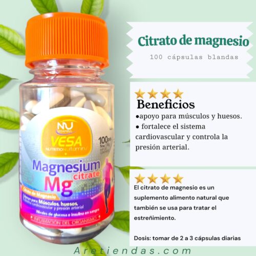Magnesio citrato mg