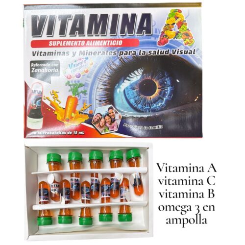 Vitamina A en ampolla para la salud visual