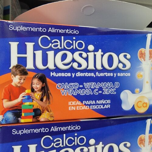 Huesito calcio  en gomita para niños